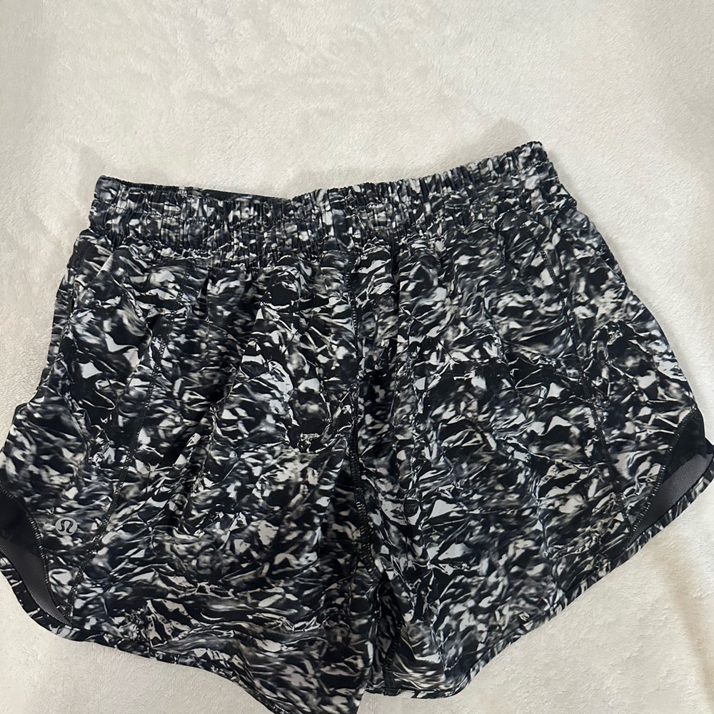 Black and White Lululemon shorts